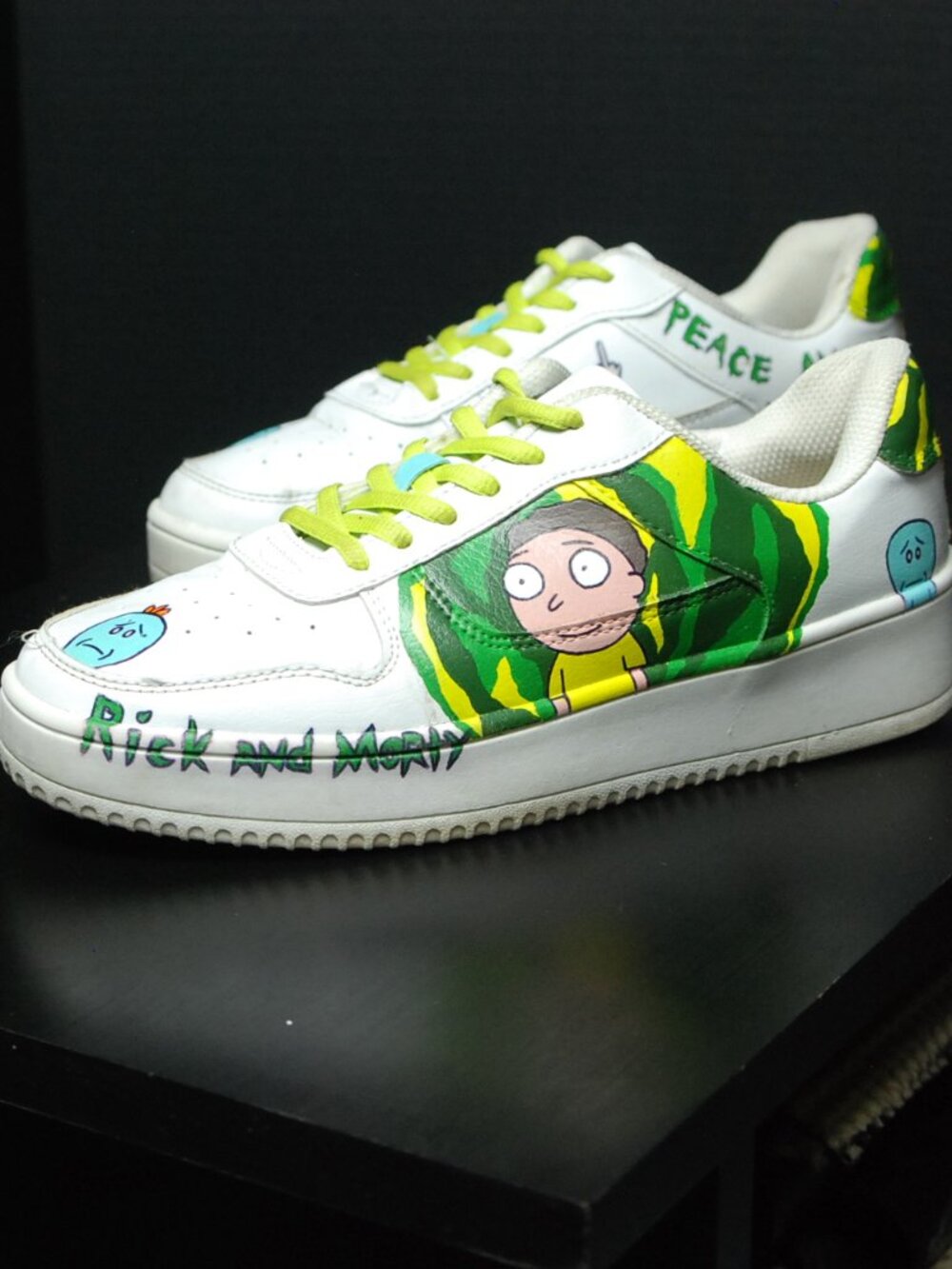 Ricky and Morty Art Sneaker Shoes 8.5